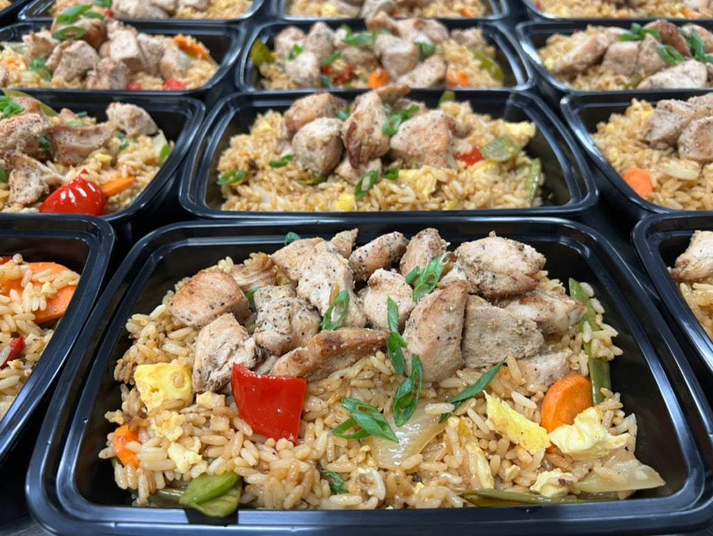 Chicken & vegetable fried rice (Gluten-free)