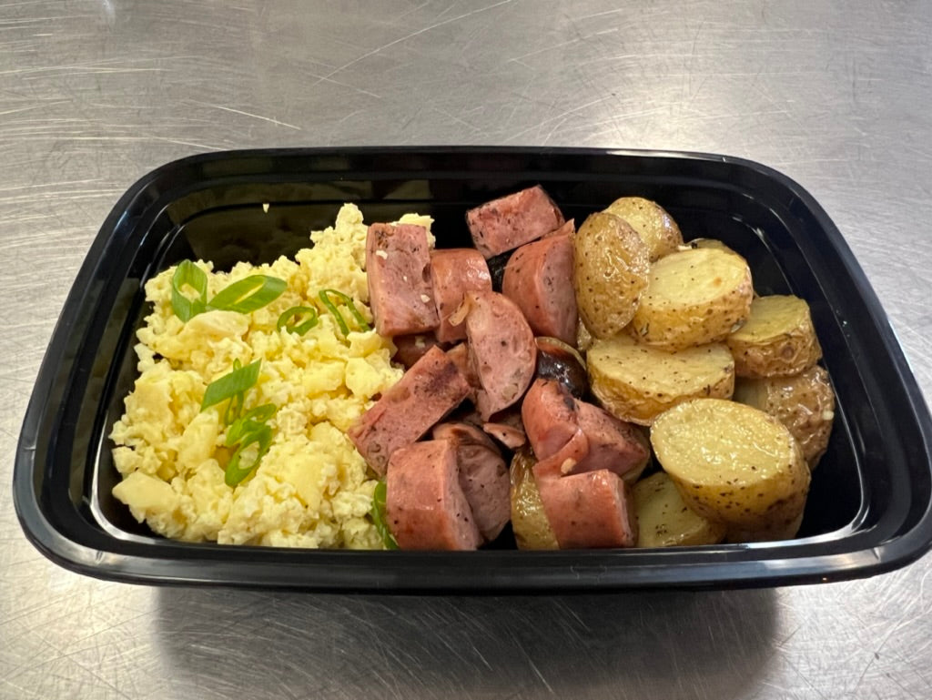 Chicken sausage breakfast bowl