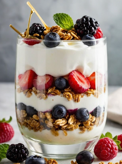 Greek yogurt parfait (gluten-free)
