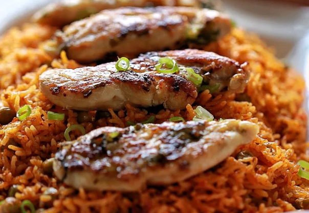 Miso glazed chicken tenders over fried rice (Gluten-free)