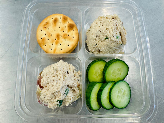 High protein chicken salad box