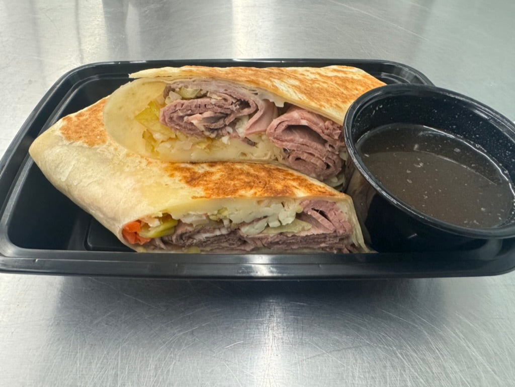 Chicago-style toasted Italian beef wrap (NEW)