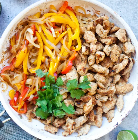 Fajita grilled chicken bowl