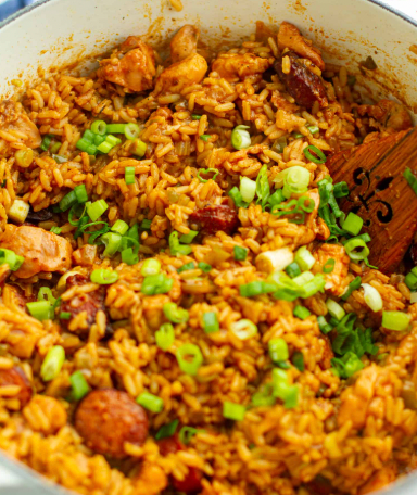 Chicken & sausage jambalaya (gluten-free)