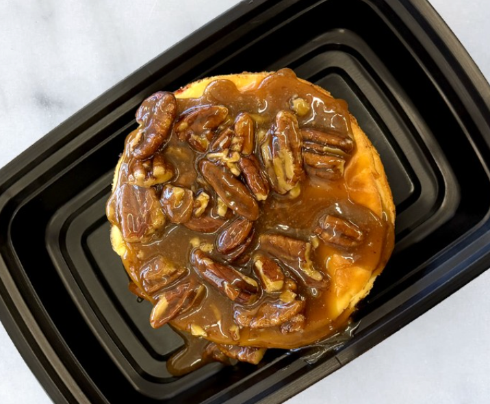 NEW Feast Mode high protein pecan praline cheesecake