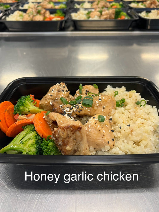Honey garlic chicken stir fry (gluten-free)